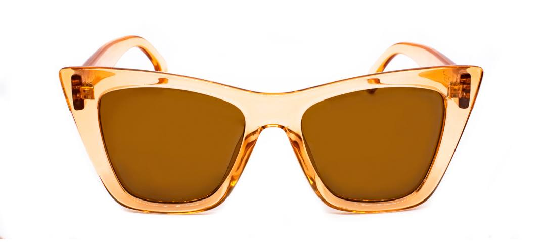 KL0062 «Square Ketty» Sonnenbrille - hellbraun