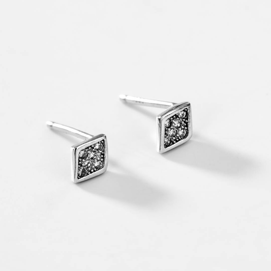 AG082 Kostbare Rhombus -Bolzenohrringe
