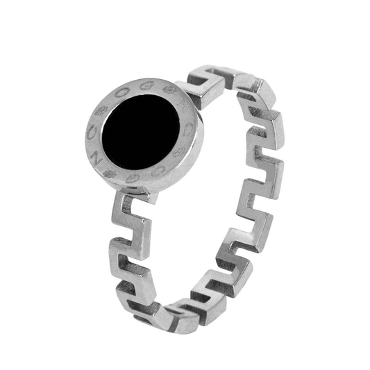 BIGAM016 Edelstahlring mit Chogan -Logo