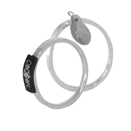 BIGAM022 Edelstahlring mit Chogan -Logo