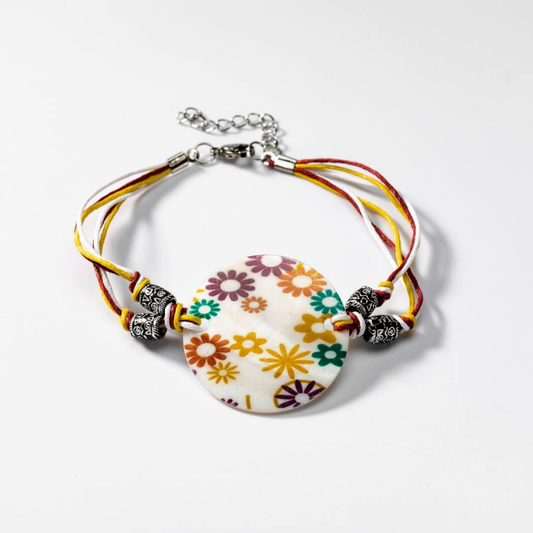 BIGBP001 Blumen -Silhouette -Armband