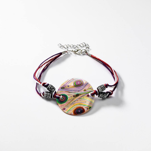 BIGBP006 Pfauenfedern Armband