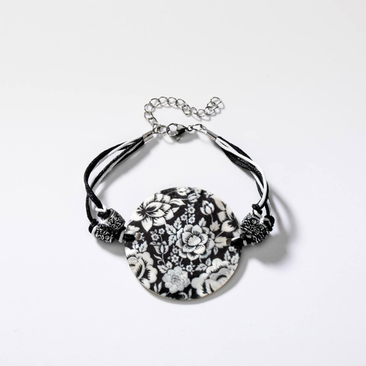 BIGBP009 Schwarz -Weiß -Armband