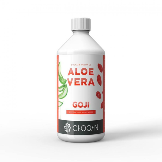 INT03 Saft und Fruchtfleisch von Aloe Vera mit Goji (Nahrungsergänzungsmittel) - 1 lt