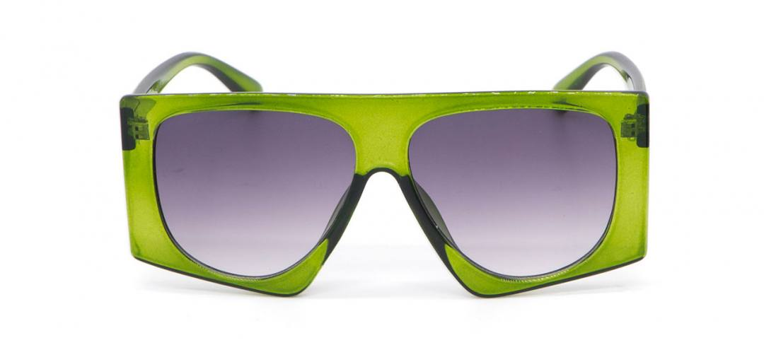KL0002 «Quadrat» Sonnenbrille - grün