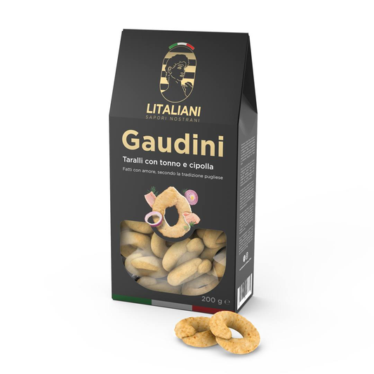 LIT0010 Gaudini - Taralli mit Zwiebel & Thunfisch 200 g