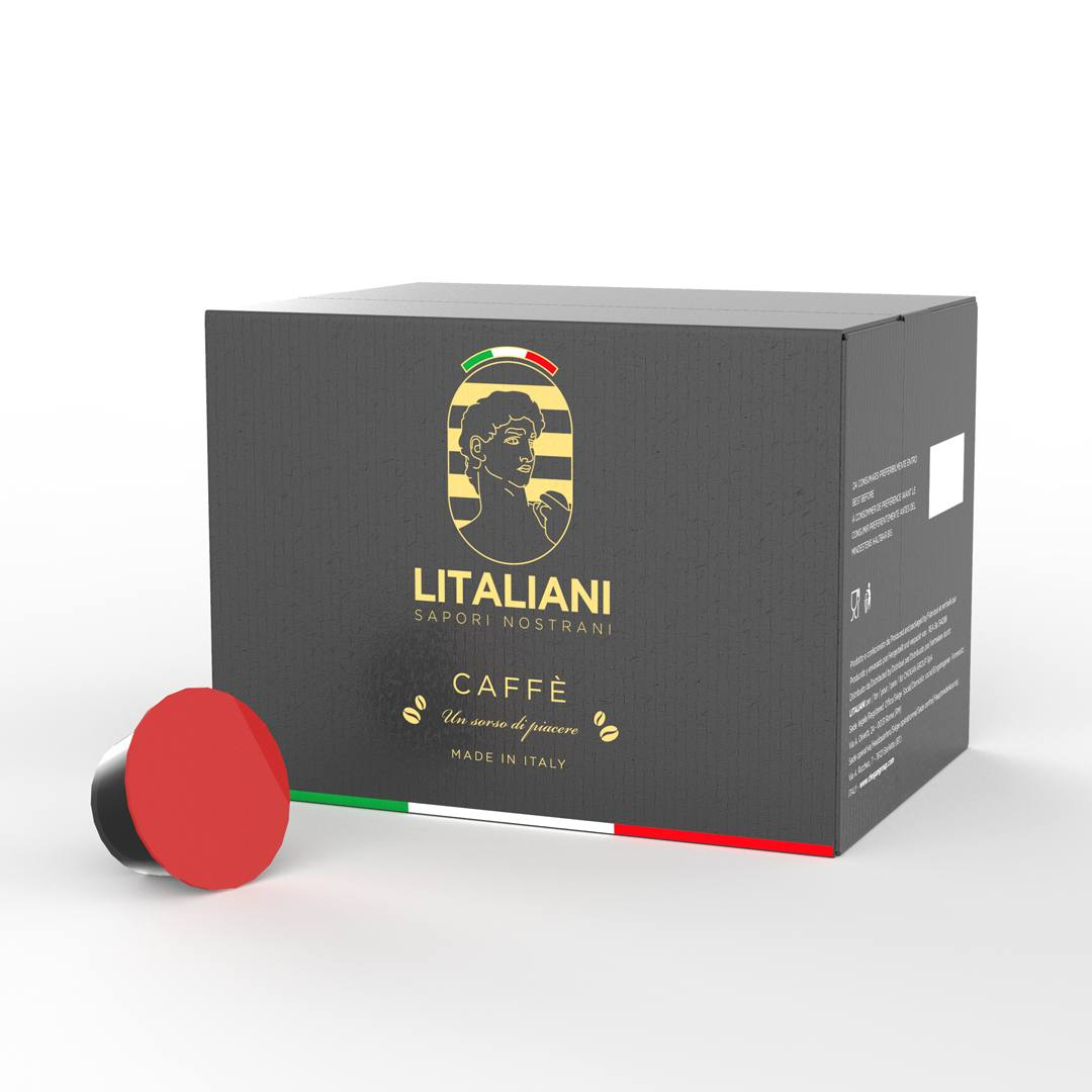 LIT0033 Dolce Gusto® kompatible Kaffeekapseln - rote Mischung (klassisch) 50 pz