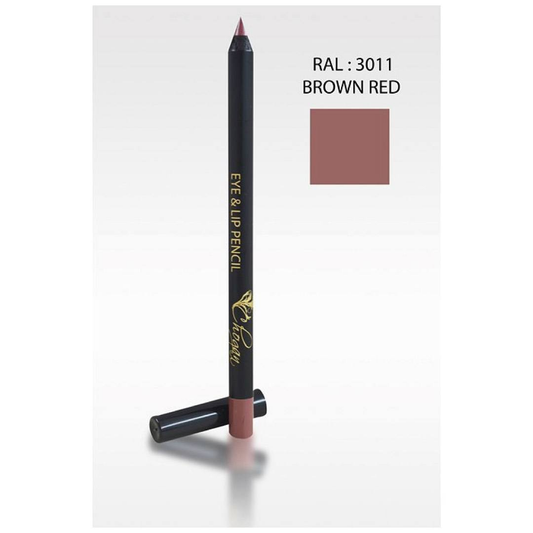 MAT02 Eye & Lippenstift - braunes Rot