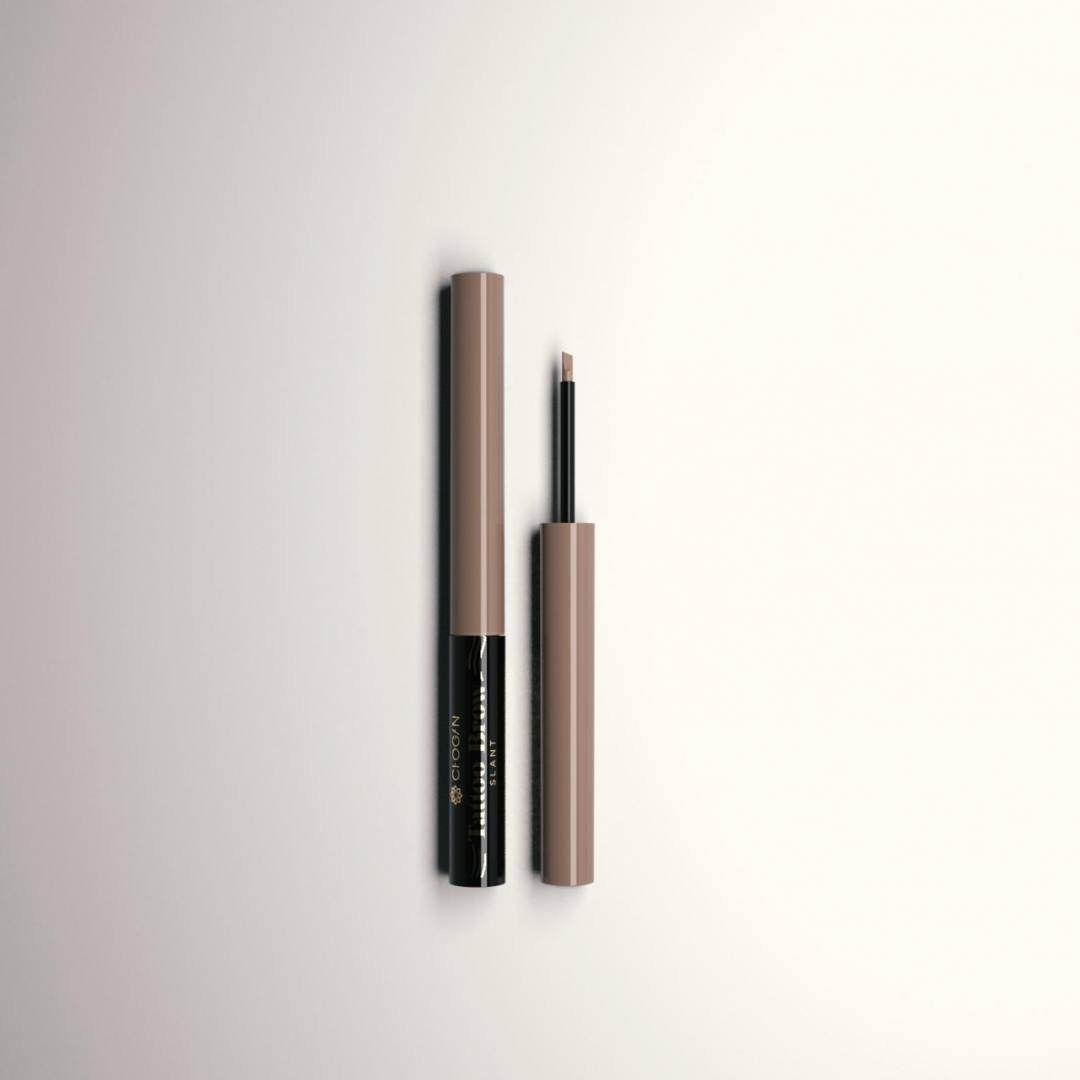 MKBR06 Tattoo Brow Blonde Slant (von dunkelbraun bis blonde Augenbrauen) abgewinkelte Eyeliner Pinsel 1,7 ml