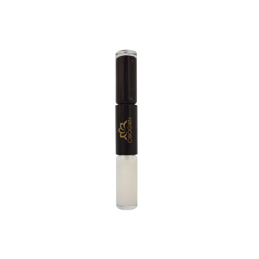SPA21 Mattes Finish Deck Coat & Nagellack Duo - Schwarzweißnagelbehandlung (2 x 4 ml)